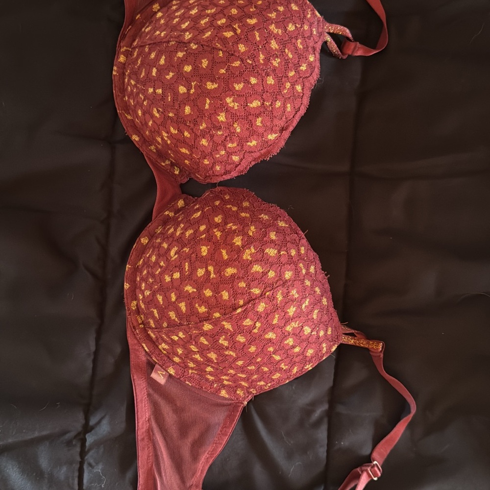 Victoria's Secret Red and Gold Bra